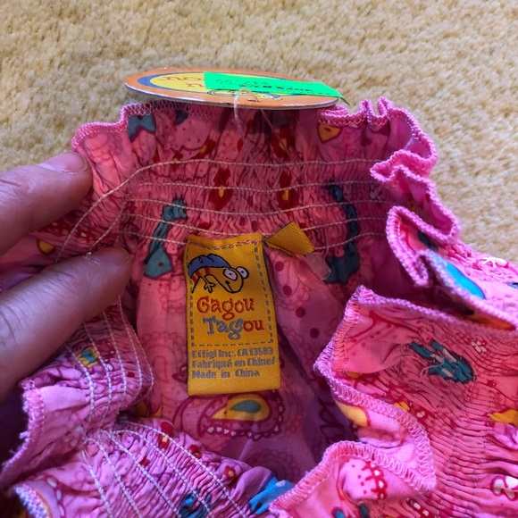 Gagou Tagou Girls pink summer Skirt - NWT - Picture 3 of 5